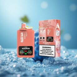 Razz Bar 40000 Puffs Tek Kullanımlık Vape Yaban Mersini Buzu_Aşk 66 ve 40000 Puffs Ekran Göstergeli