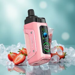 Razz Bar 45000 Puffs Tek Kullanımlık Vape Çilek Buz ve Ahududu Tip-C Şarj Edilebilir