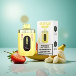 Razz Bar 50K Puffs Çilek Muz Aromalı Tek Kullanımlık Vape 1.0 Ohm Mesh Coil
