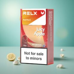RELX Pod Pro 2 600 Puffs Elma Aromalı Nikotinsiz 1.9ml 3 Voltaj Ayarlı