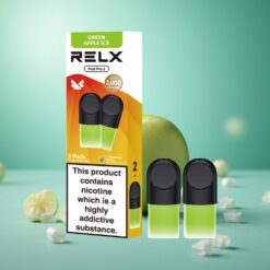 RELX Pod Pro 2 600 Puffs Yeşil Elma Buz Aromalı 1.9ml Nikotin: %1.8