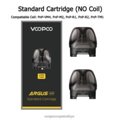 VOOPOO ARGUS AIR kapsül kartuşu (2 adet) standart bölme (boş) - VOOPOO elektronik sigara F86PP513